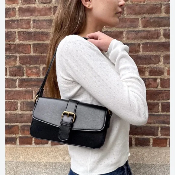 BUCKLE SHOULDER BAG - Picture 2 of 16